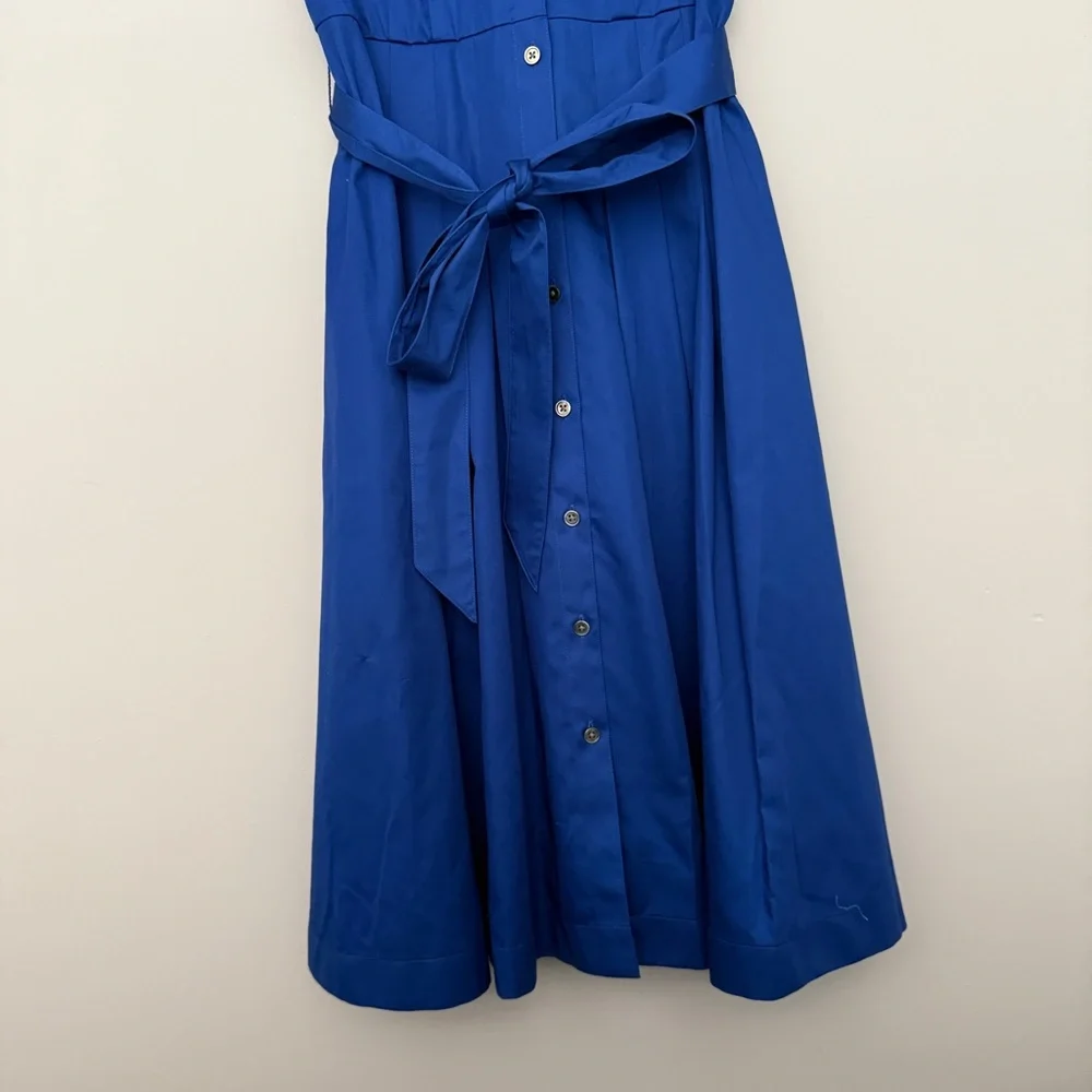 NWT Brooks Brothers Signature A-Line Cotton Sateen Shirt Dress SIZE 6 - Picture 2 of 7